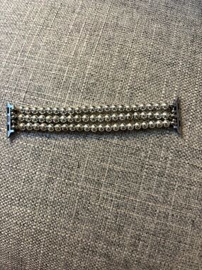 Posh Tech Stainless Steel Beaded Apple Watch Band